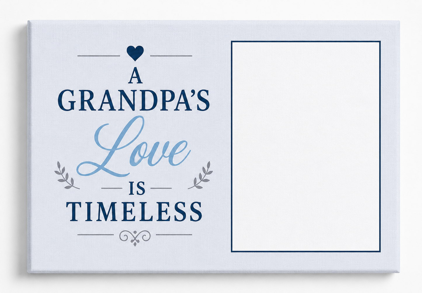 Grandpa Love Custom Canvas Print