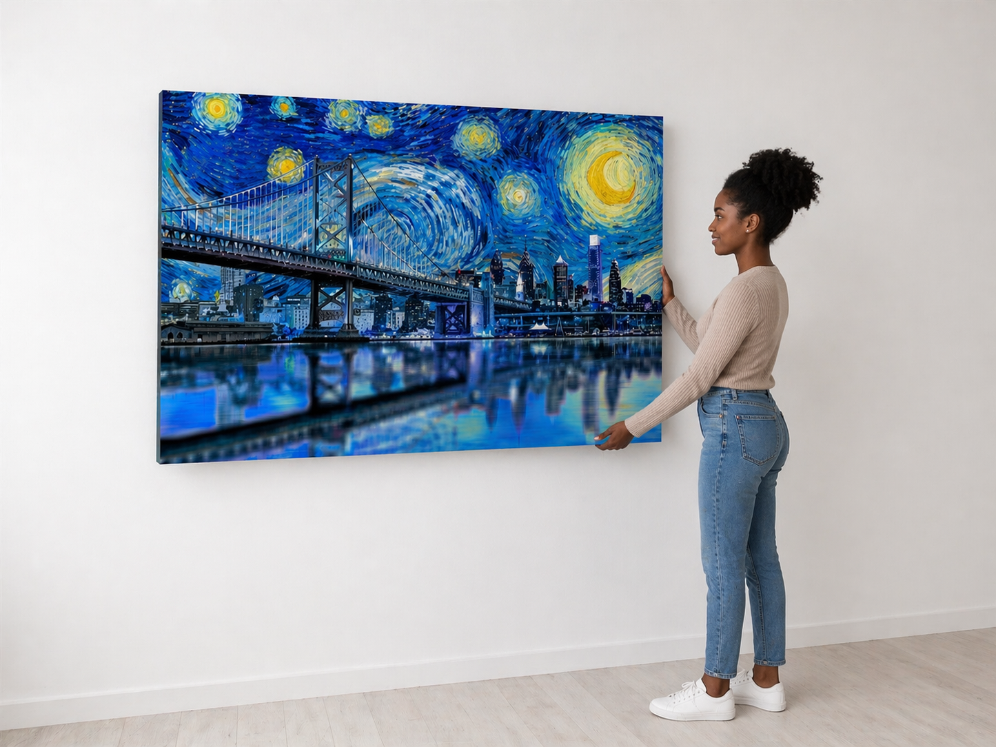 Starry Night Philadelphia Canvas Print
