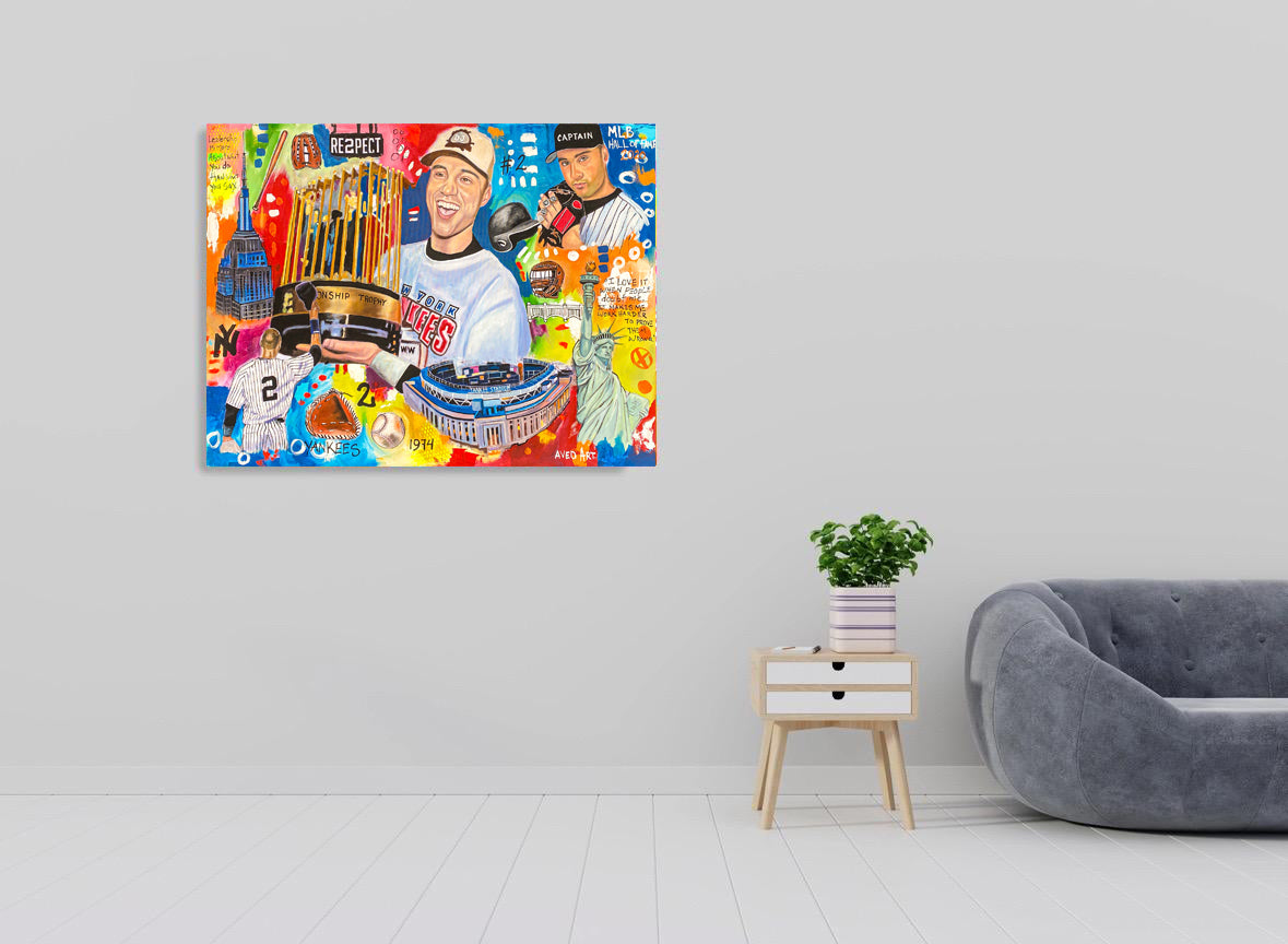 Yankee's Baseball 2025 Modern Pop Art Canvas Print