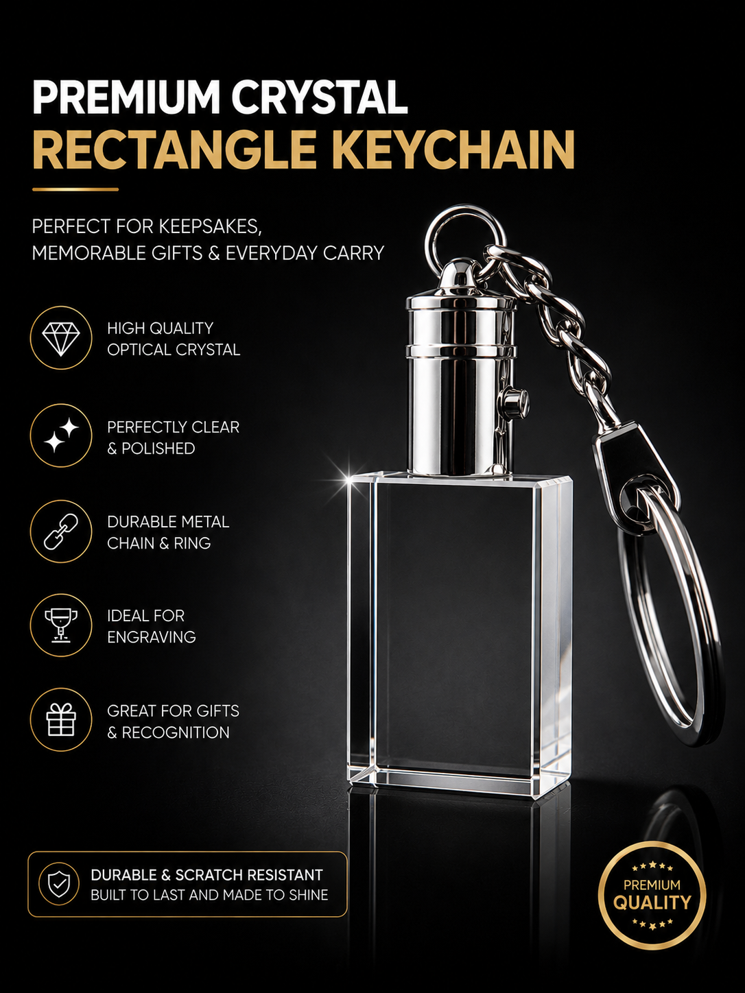 Rectangle Keychain