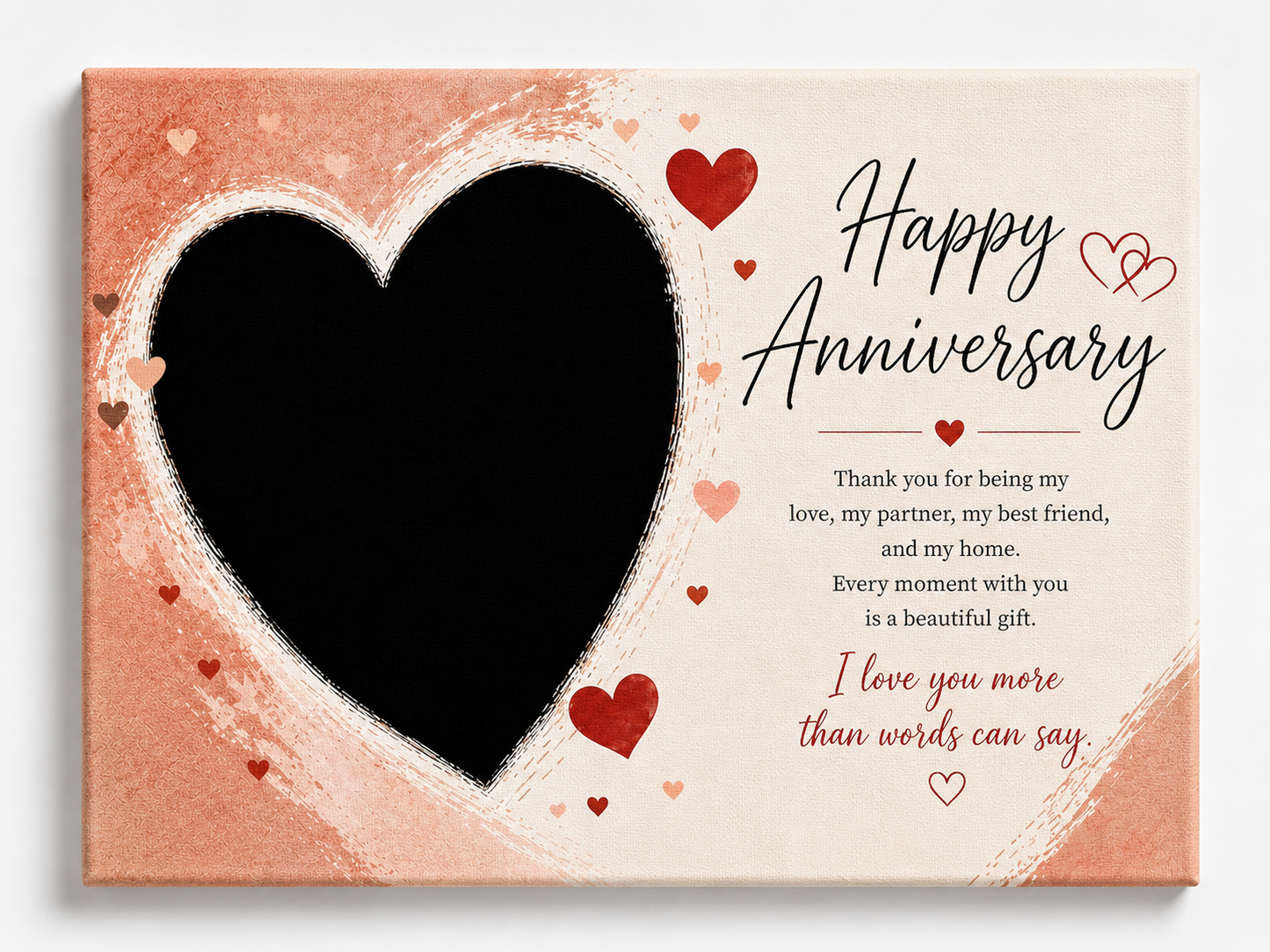 Anniversary Custom Canvas Print
