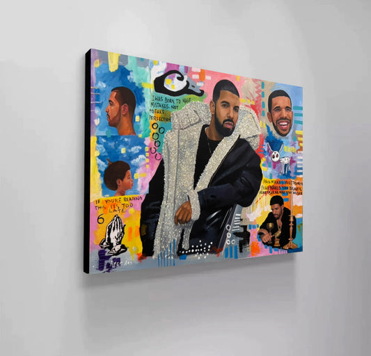 Drake Artist 2025 Modern Pop Art Canvas Print