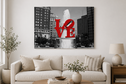Love Park Canvas Print