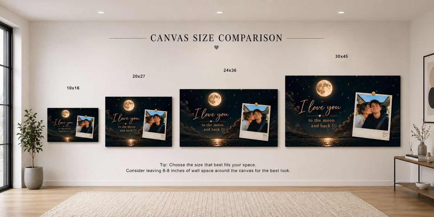 Couple Love Custom Canvas Print