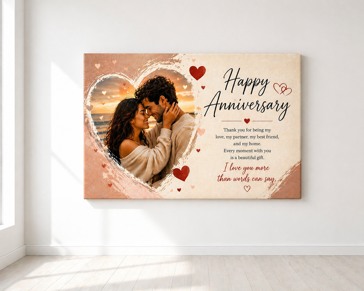 Anniversary Custom Canvas Print