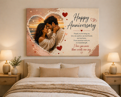 Anniversary Custom Canvas Print