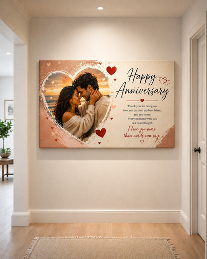 Anniversary Custom Canvas Print