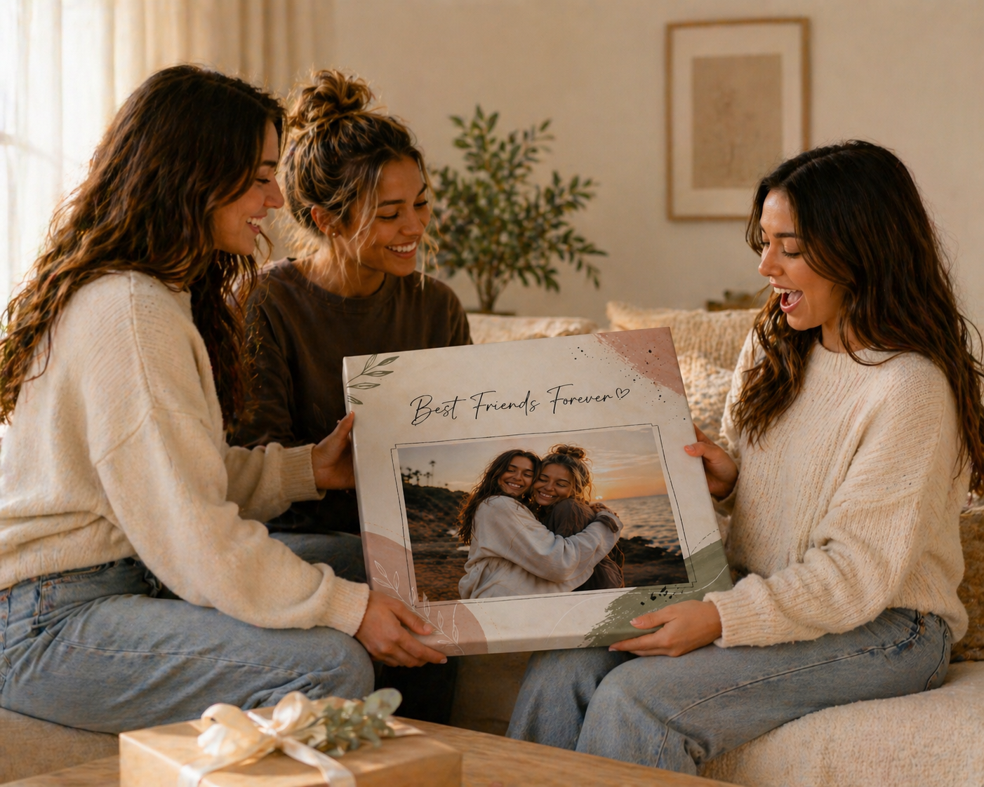 Best Friends Custom Canvas Print