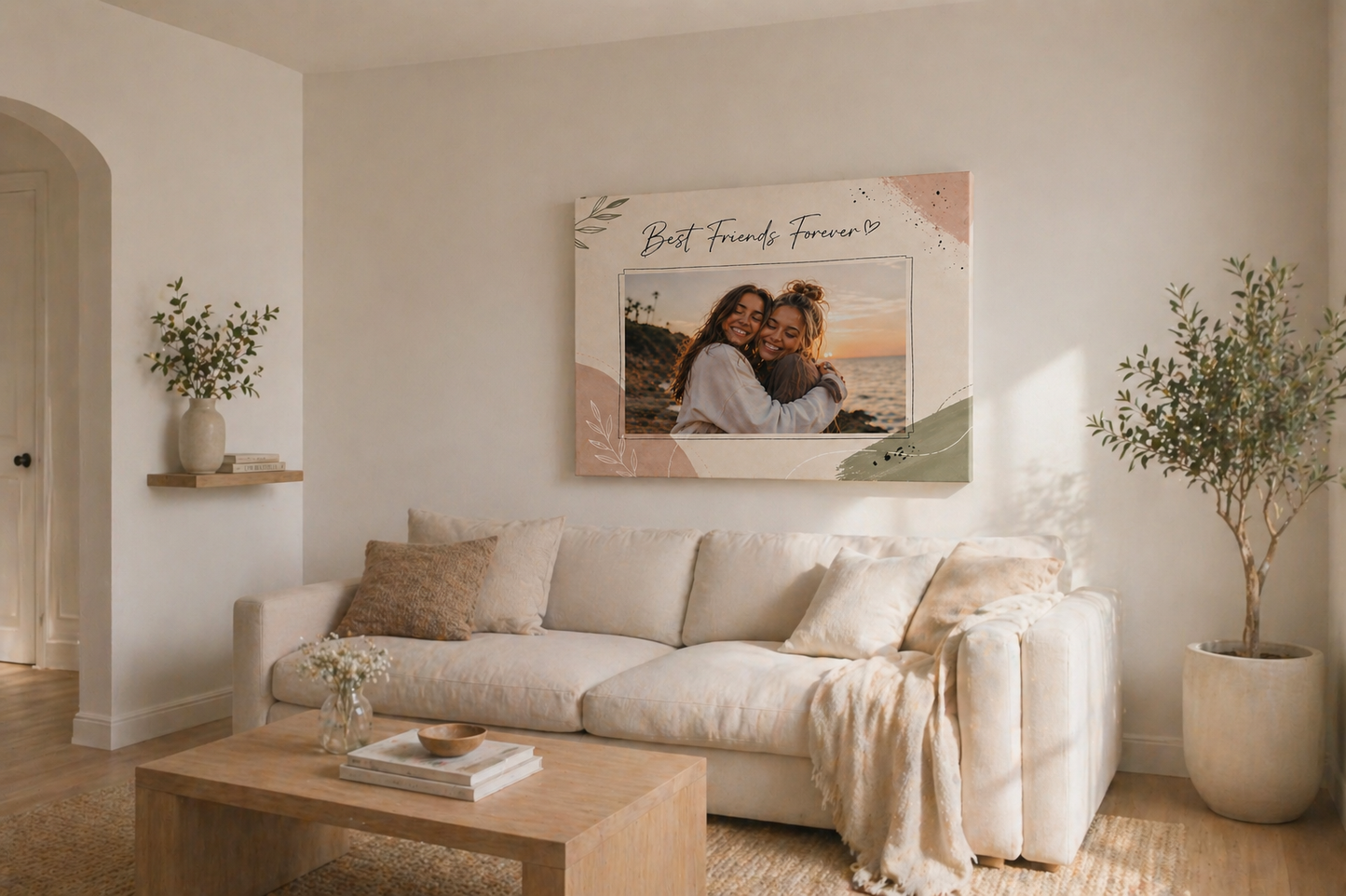 Best Friends Custom Canvas Print