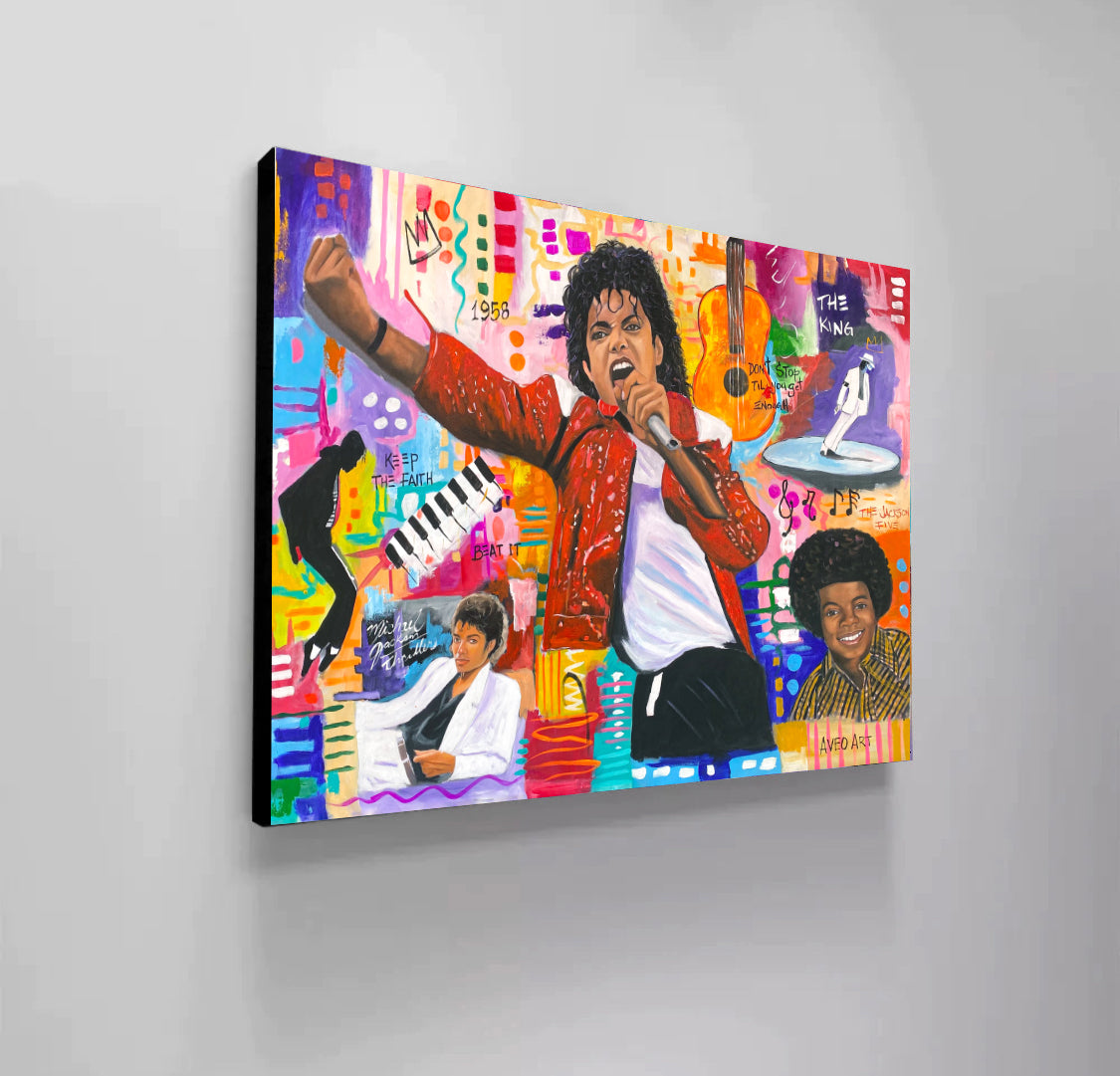 Michael Jackson Artist 2023 Modern Pop Art Canvas Print