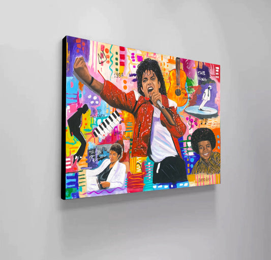Michael Jackson Artist 2023 Modern Pop Art Canvas Print