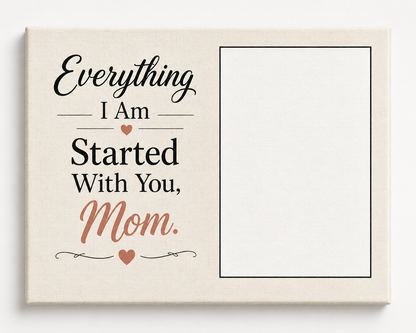Mom Love Custom Canvas Print
