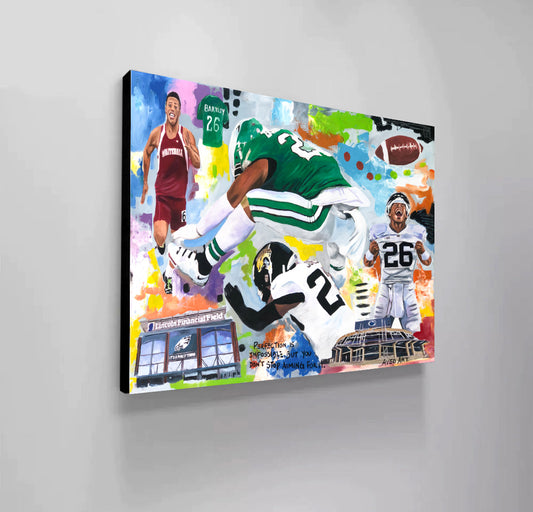 Barkley 2025 Eagles Football - Modern Pop Art Canvas Print