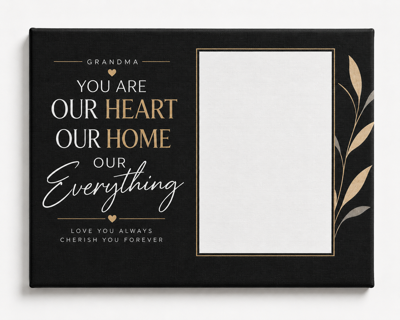 Grandma Love Custom Canvas Print