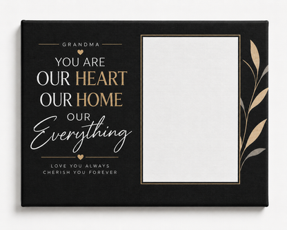Grandma Love Custom Canvas Print