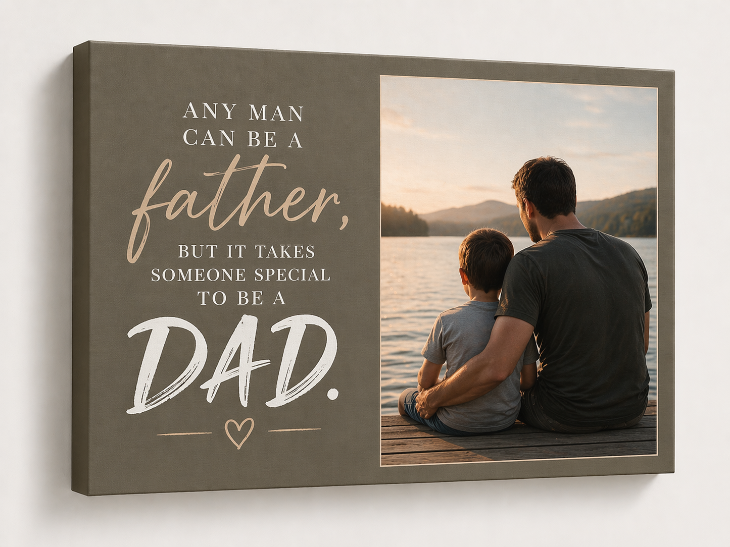 Dad Love Custom Canvas Print