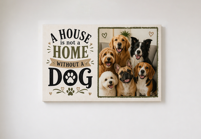 Dog Love Custom Canvas Print