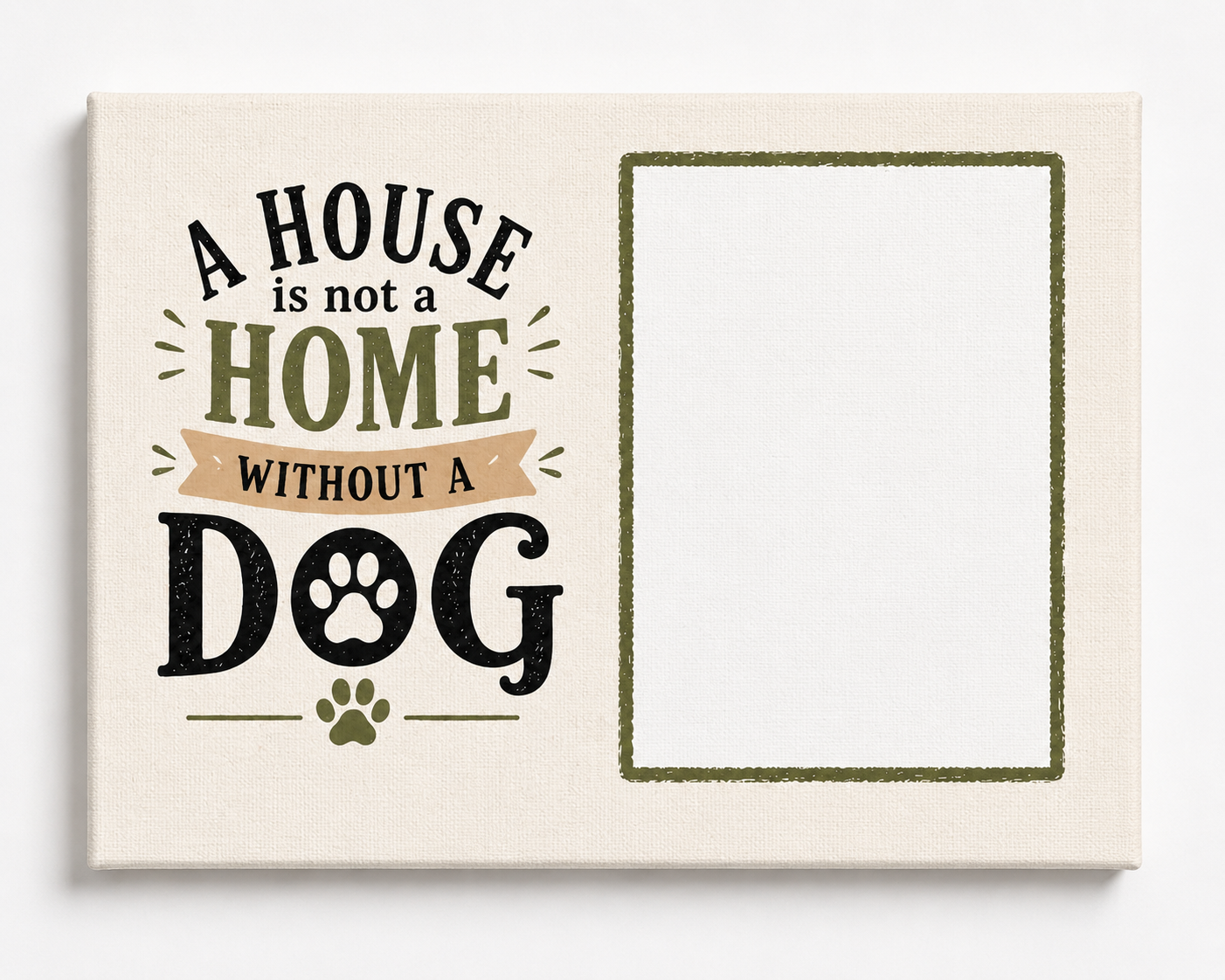 Dog Love Custom Canvas Print