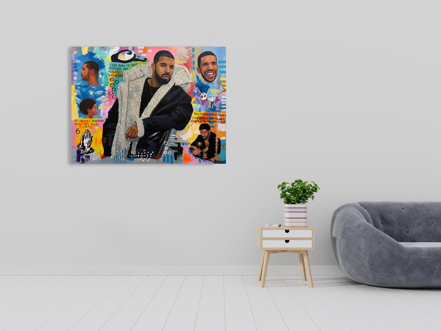 Drake Artist 2025 Modern Pop Art Canvas Print