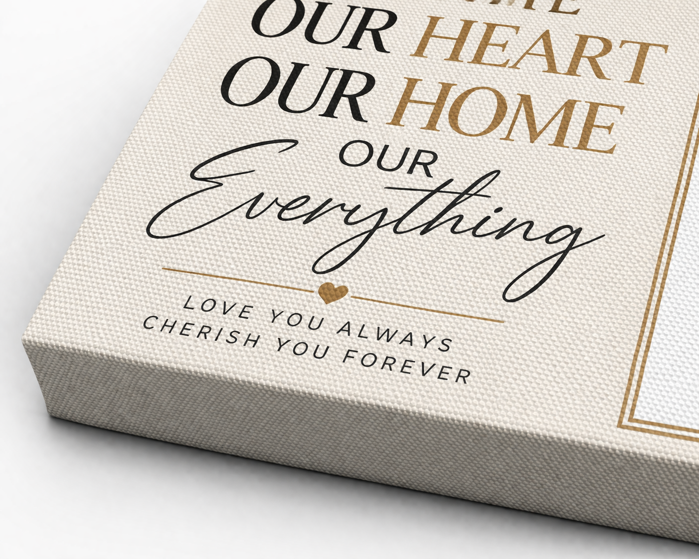 Grandma Love Custom Canvas Print