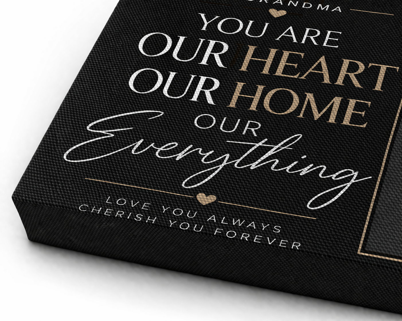 Grandma Love Custom Canvas Print