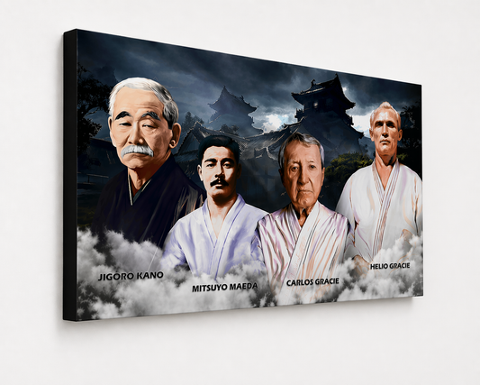 Jiu-Jitsu Canvas Print – BJJ Wall Art for Martial Arts Lovers