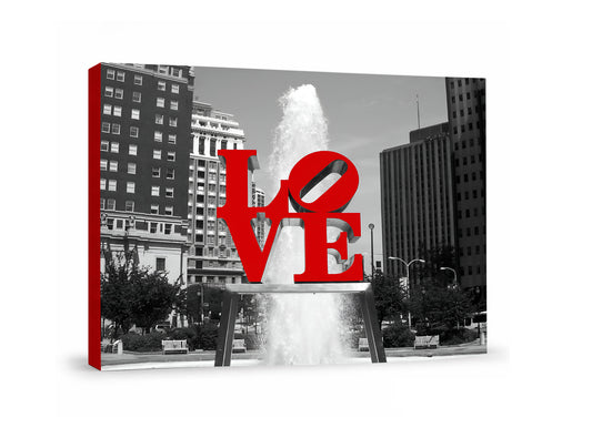 Love Park Canvas Print – Philadelphia Iconic Location Wall Art