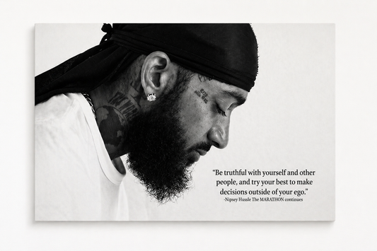 Nipsey Hussle Canvas Print – Hip-Hop Legend Wall Art