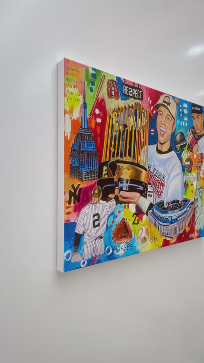 Yankee's Baseball 2025 Modern Pop Art Canvas Print