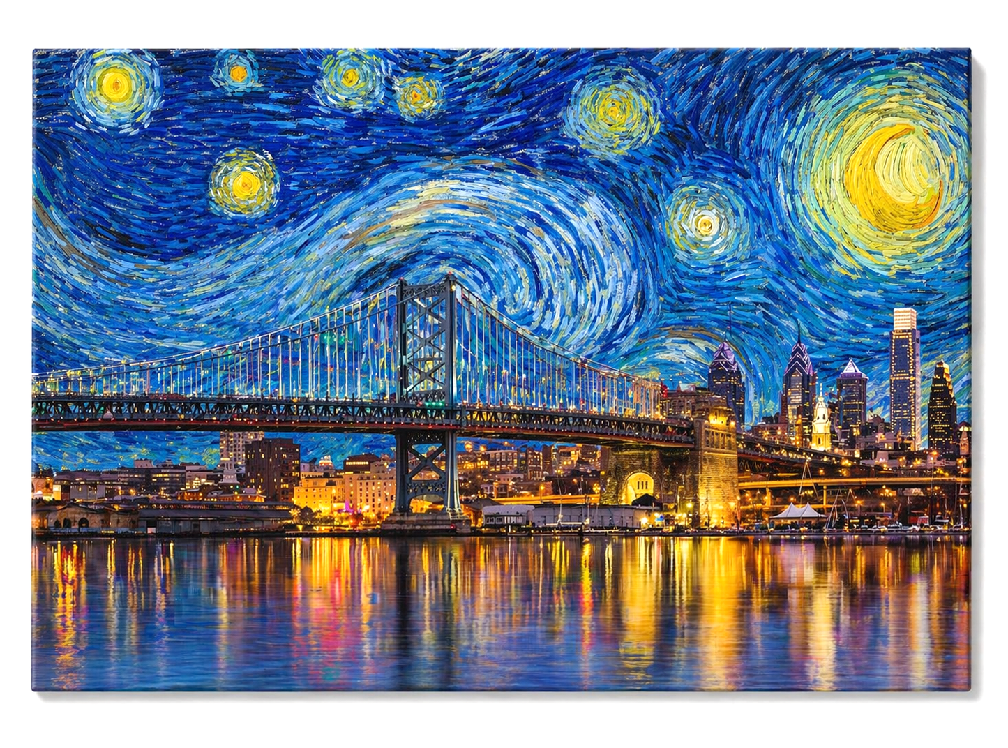 Starry Night Philadelphia Canvas Print