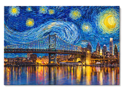 Starry Night Philadelphia Canvas Print