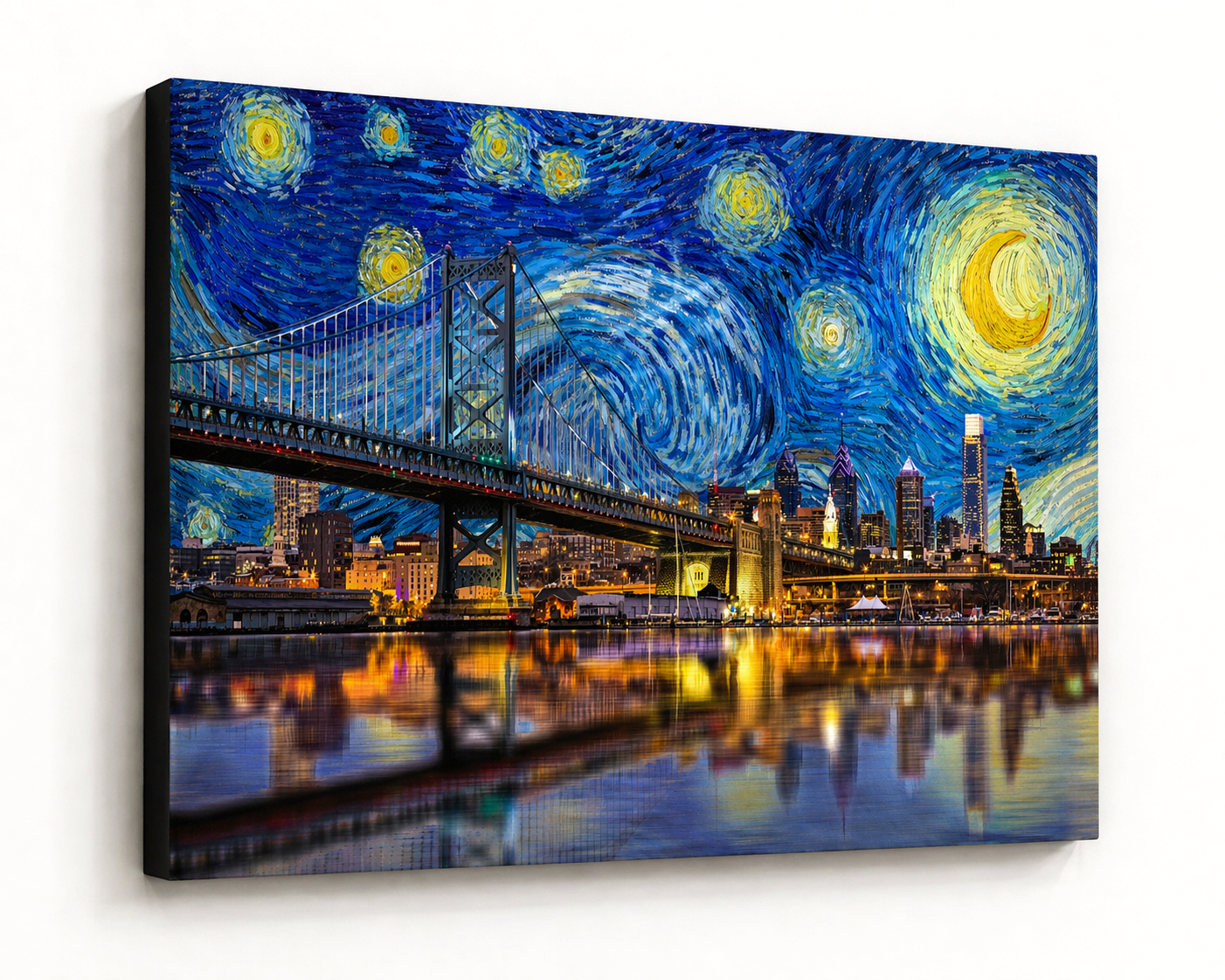 Starry Night Philadelphia Canvas Print