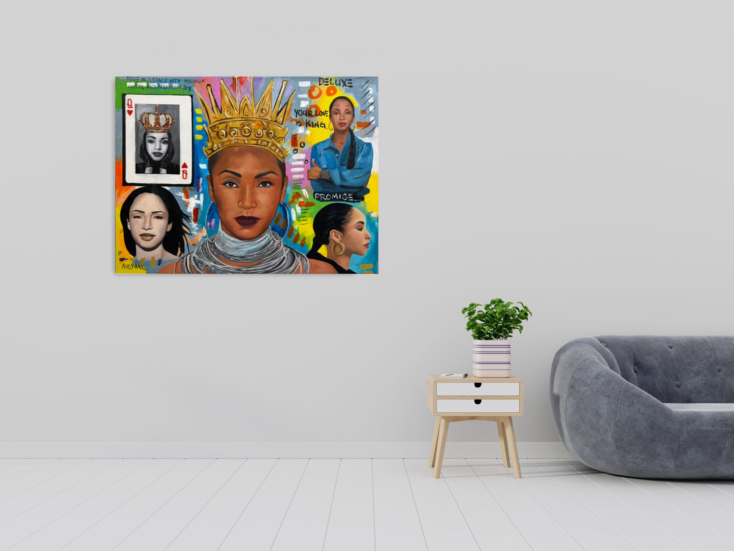 Sade Artist 2024 Modern Pop Art Canvas Print