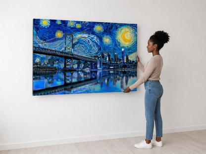 Starry Night Philadelphia Canvas Print