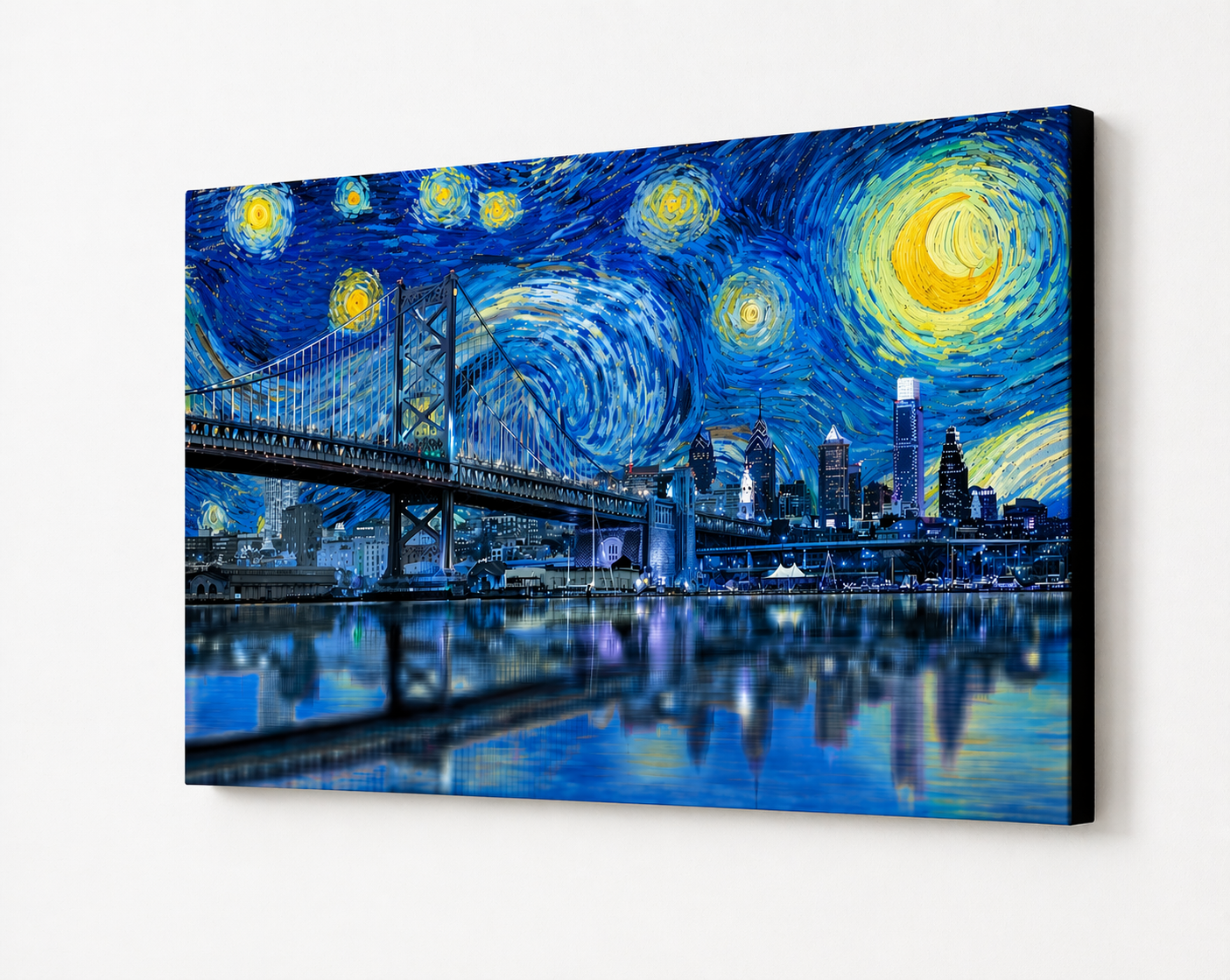 Starry Night Philadelphia Canvas Print