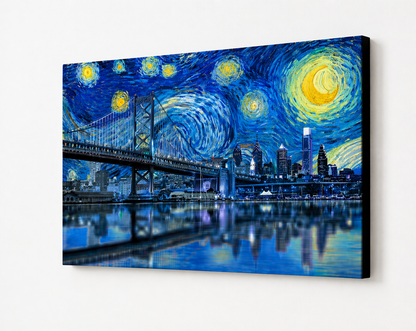 Starry Night Philadelphia Canvas Print
