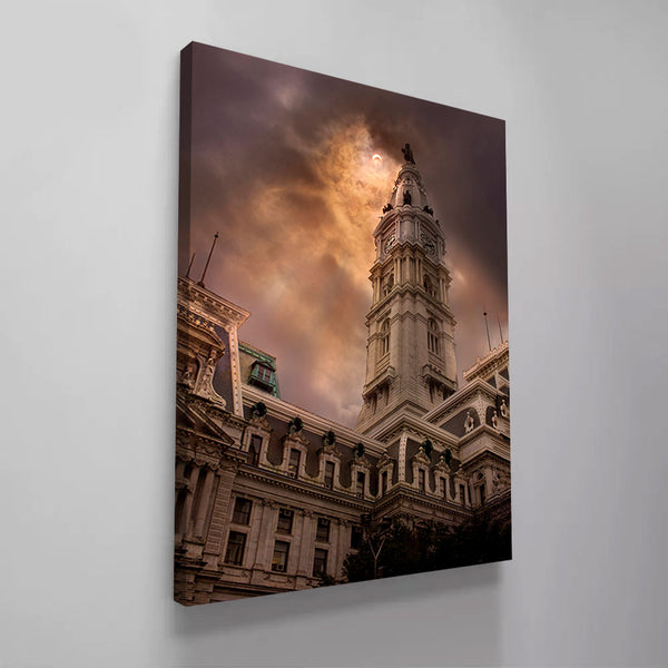 Philadelphia City Hall Eclipse