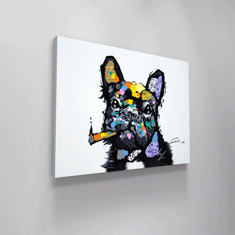 French Bulldog Cigar Artwork